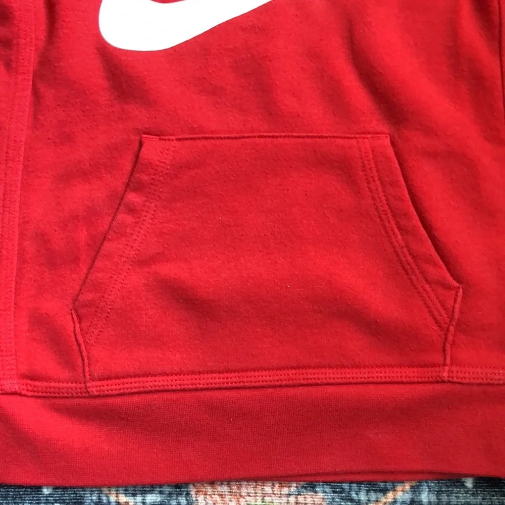 Nike Boys Red Hooded Sweatshirt, Size 4 (XS)